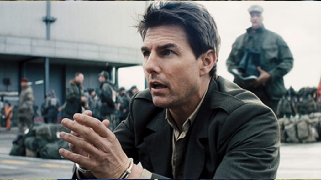 Tom Cruise em cena de No Limite do Amanhã
