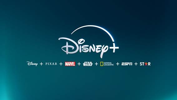 Logo da plataforma de streaming Disney+ no Brasil